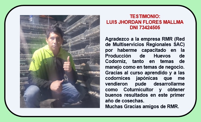 Testimonio de Criador de Codornices