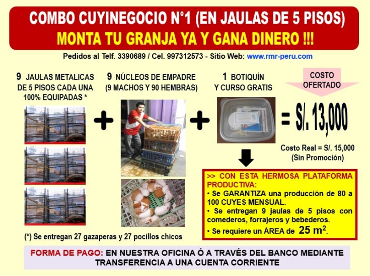 Crianza de Cuyes - Combo 1