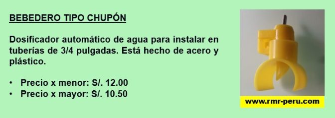 Equipos bebedores chupón