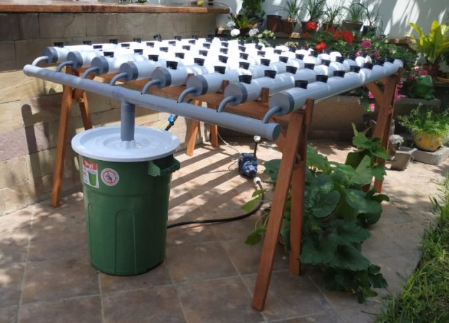 Módulo NFT Horizontal para 60 Plantas