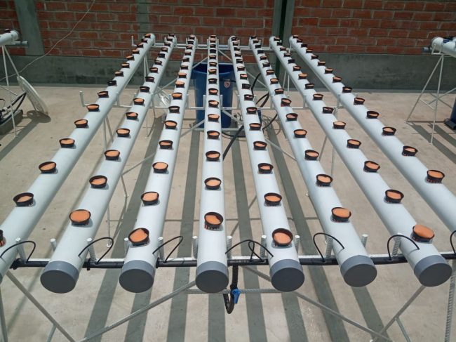 Módulo NFT Horizontal para 120 plantas