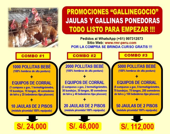 Promoción Venta de Jaulas para Gallinas